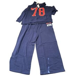 Grayson Threads Size 3X Navy Blue 78 Hooded SweatShirt and Sweatpants Set